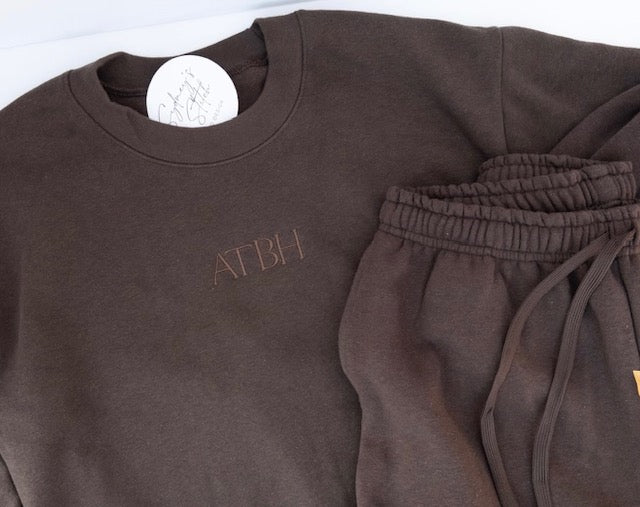 ATBH EMBROIDERED SWEAT SET